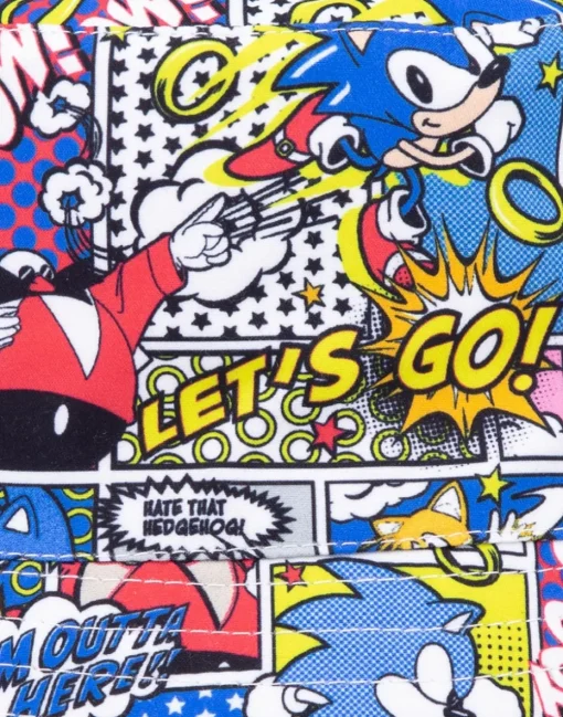 Sonic the Hedgehog Multi Comic Book Bucket Hat