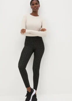 Souluxe Black Leopard Print Leggings