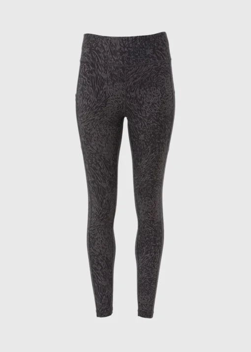 Souluxe Black Tonal Print Leggings