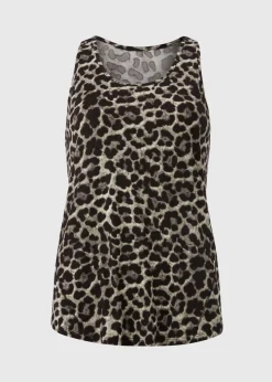 Souluxe Brown Leopard Vest Top