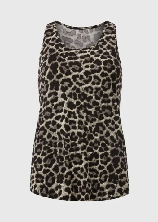 Souluxe Brown Leopard Vest Top