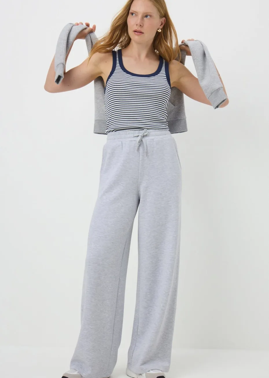 Souluxe Grey Wide Leg Jogging Bottoms
