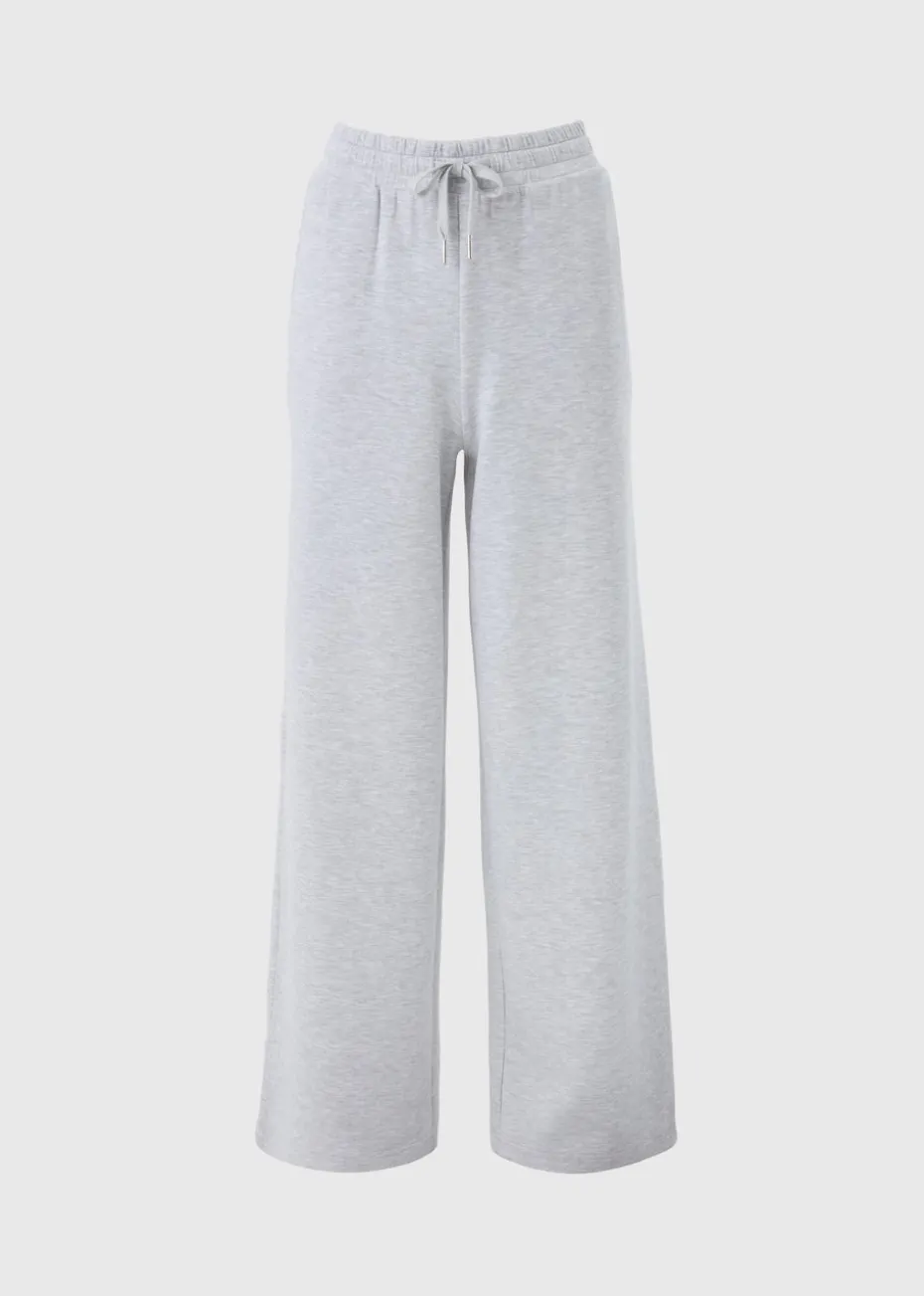 Souluxe Grey Wide Leg Jogging Bottoms