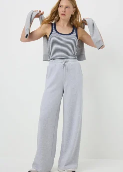 Souluxe Grey Wide Leg Jogging Bottoms