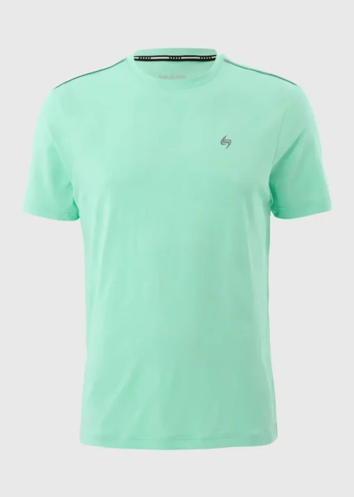 Souluxe Turquoise Jacquard T-Shirt