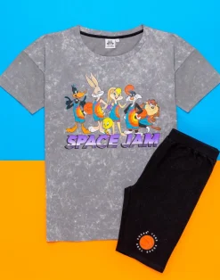 Space Jam Grey Character Shortie Pyjamas