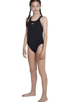 Speedo Kids Black Medalist One Piece Swimsuit (5-14yrs)