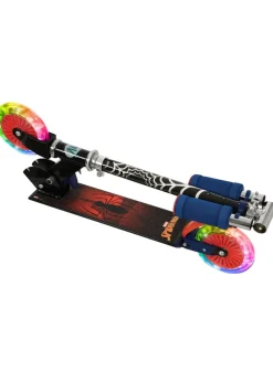 Spiderman Folding Inline Scooter with Light Up Wheels