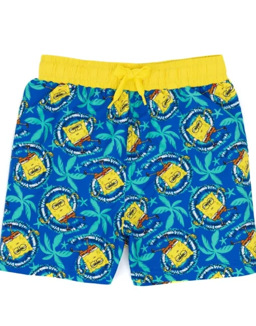 SpongeBob Character Blue Swim Shorts (3-12 Years)