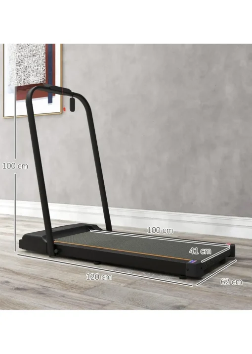 SPORTNOW 2.5HP Folding Treadmill Walking Pad w/ LED Display Orange