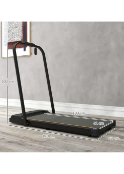SPORTNOW 2.5HP Folding Treadmill Walking Pad w/ LED Display Orange