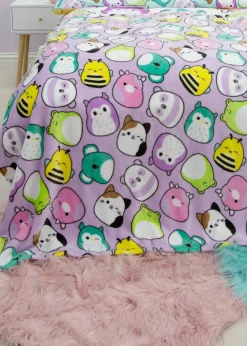 Squishmallows Purple Playful Fleece Colorful  Throw
