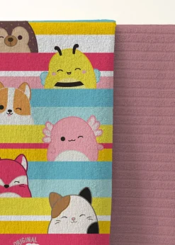Squishmallows Stripes Beach Pool Bathroom Towel