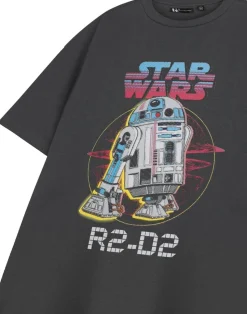 Star Wars Charcoal R2D2 T Shirt