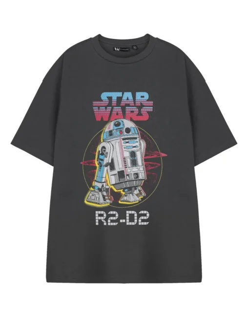 Star Wars Charcoal R2D2 T Shirt