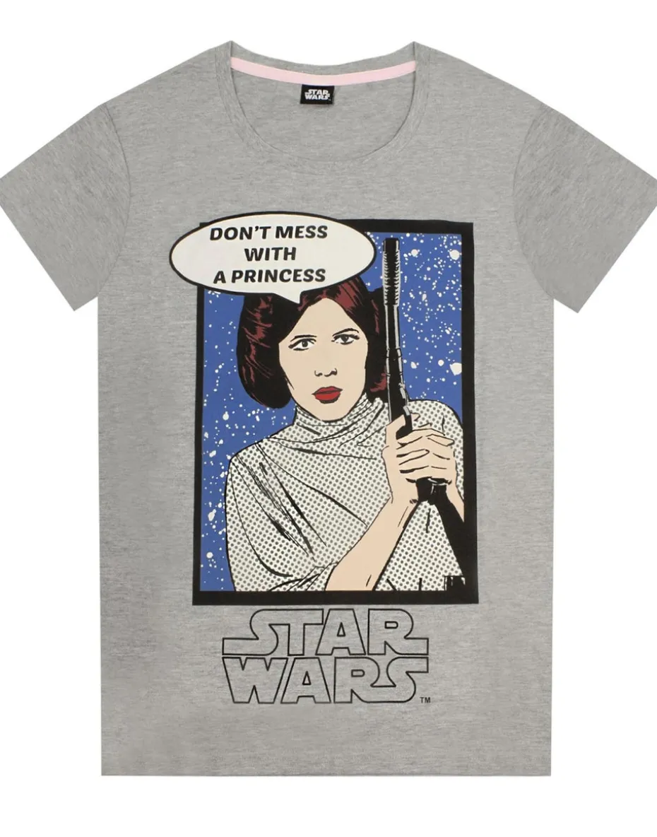 Star Wars Grey Princess Leia T Shirt & Lounge Pants