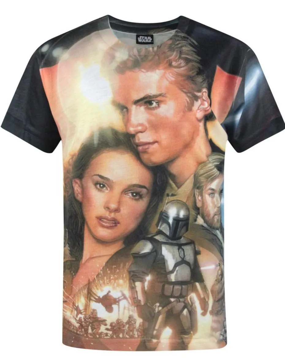 Star Wars Kids White Attack Of The Clones T Shirt (3-12 Years)