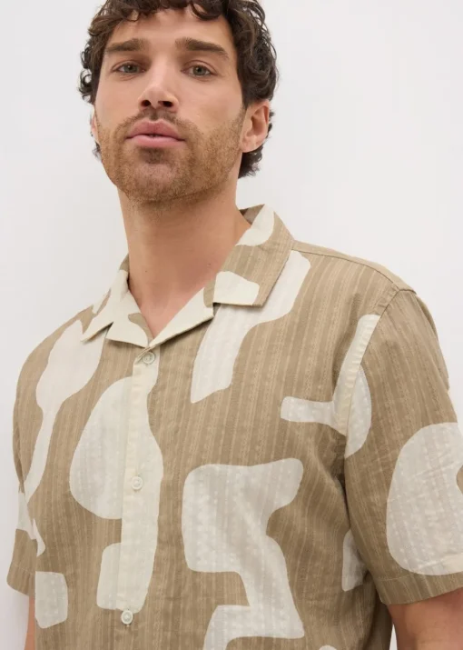 Stone Abstract Short Sleeve Shirt