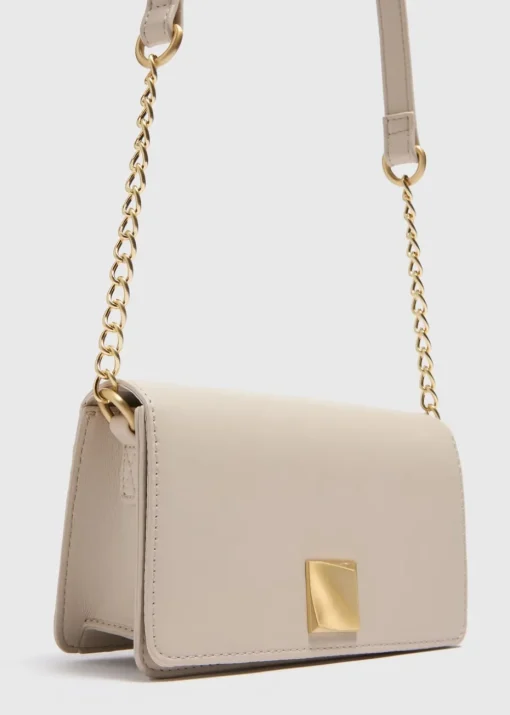 Stone Gold Hardware Cross Body Bag