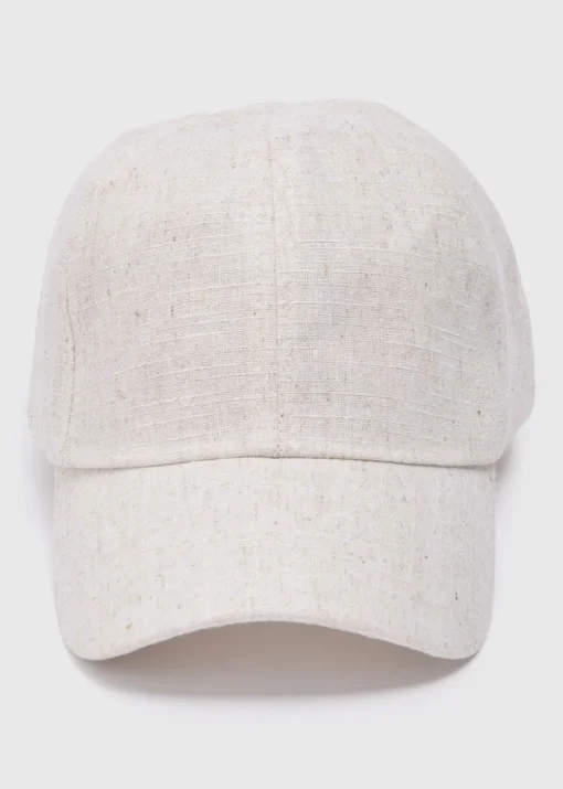 Stone Linen Look Cap