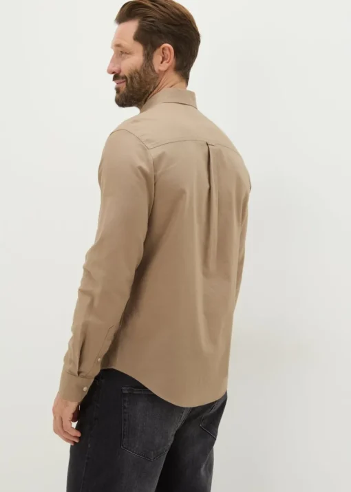 Stone Oxford Shirt