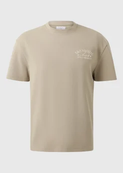 Stone Sao Miguel Embroidered Textured T-Shirt