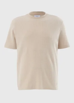 Stone Waffle Textured T-Shirt