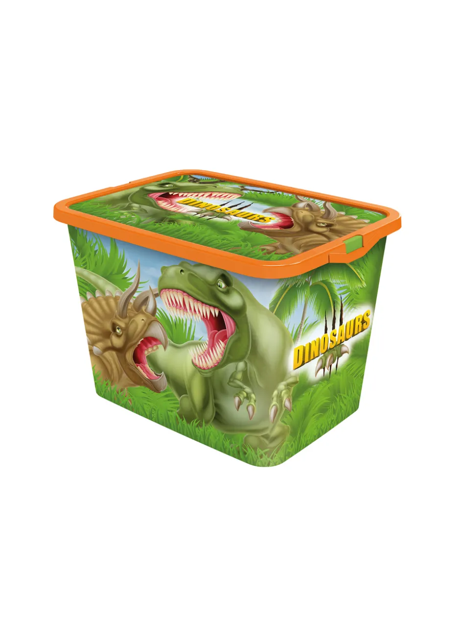 Stor Dinosaur Storage Boxes 23L - Set of 2