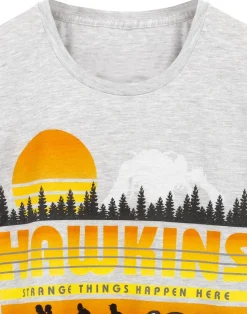 Stranger Things Mens Grey T-Shirt