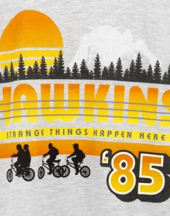 Stranger Things Mens Grey T-Shirt