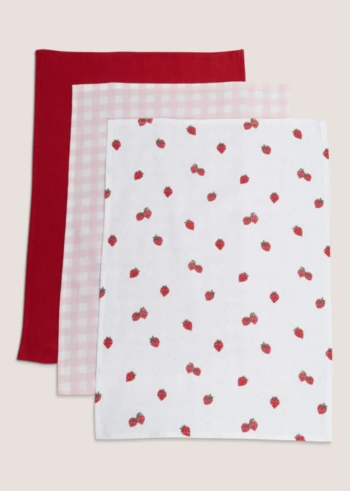 Strawberry Oven Gloves (19cm x 90cm)