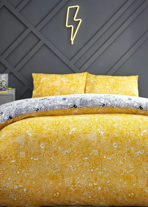 Style Lab Doodles Abstract Duvet Cover Set