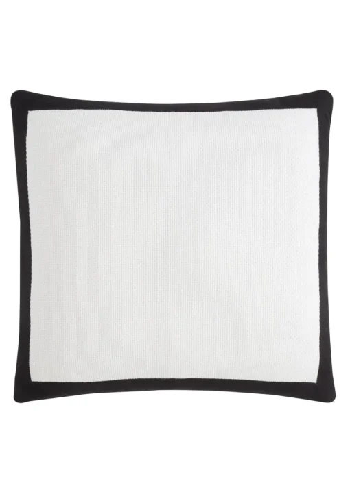 Style Sisters Monochrome Waffle Cotton Cushion (55x55cm)