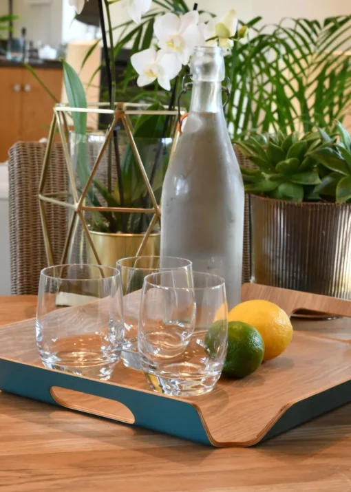 Summerhouse by Navigate Green Medium Willow Serving Tray Sage