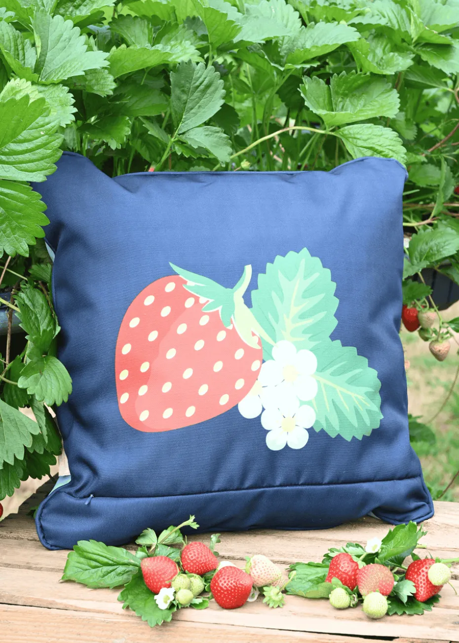 Summerhouse by Navigate Strawberries & Cream Cushion