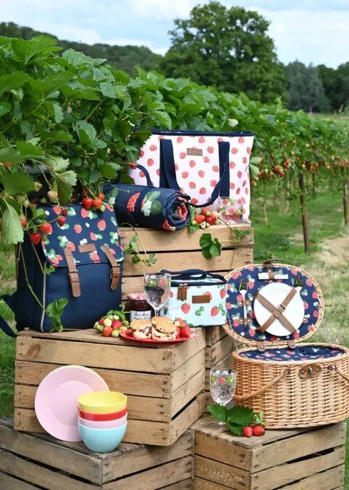 Summerhouse by Navigate Strawberries & Cream (Set of 4 Plates)