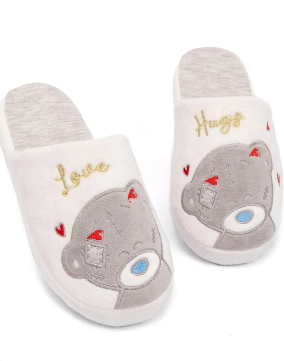 Tatty Teddy Me to You White Mule Slippers