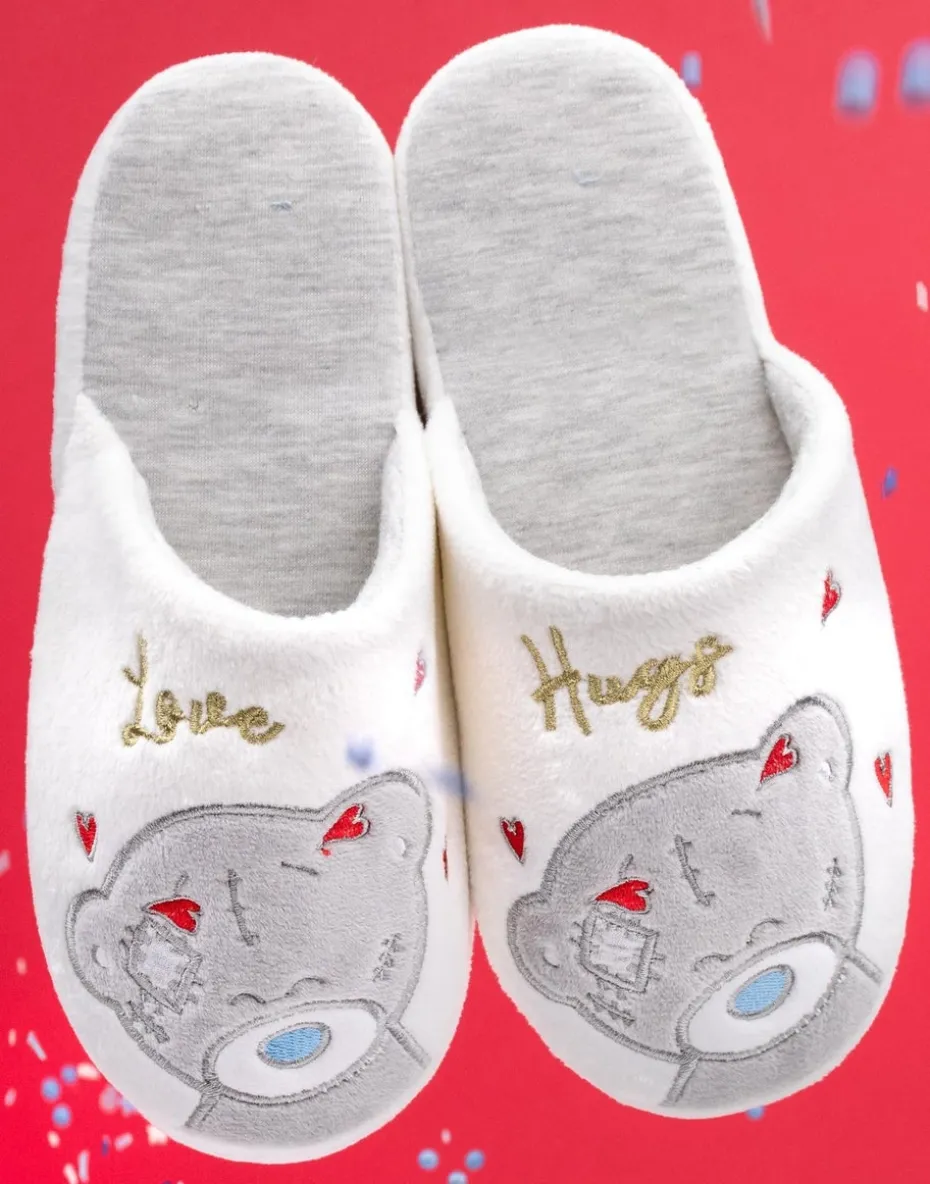 Tatty Teddy Me to You White Mule Slippers