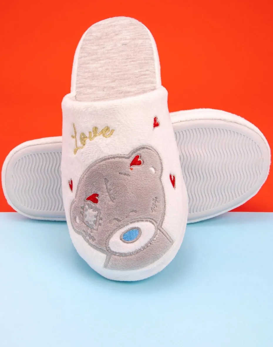 Tatty Teddy Me to You White Mule Slippers