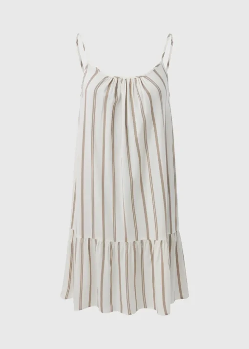 Taupe Stripe Cami Dress