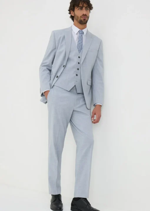 Taylor & Wright Azure Grey Melange Waistcoat