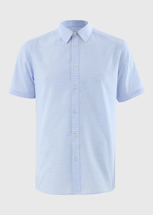 Taylor & Wright Blue Check Sleeve Shirt