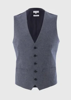 Taylor & Wright Carlo Italian Blue Denim Tailored Waistcoat