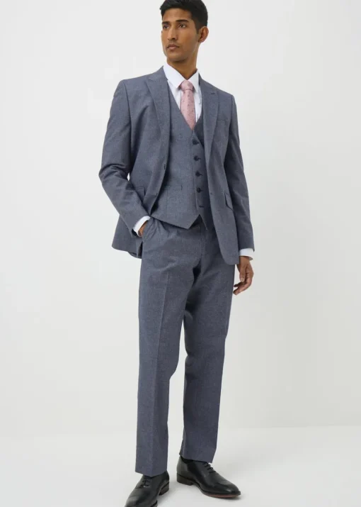 Taylor & Wright Carlo Italian Blue Denim Tailored Waistcoat