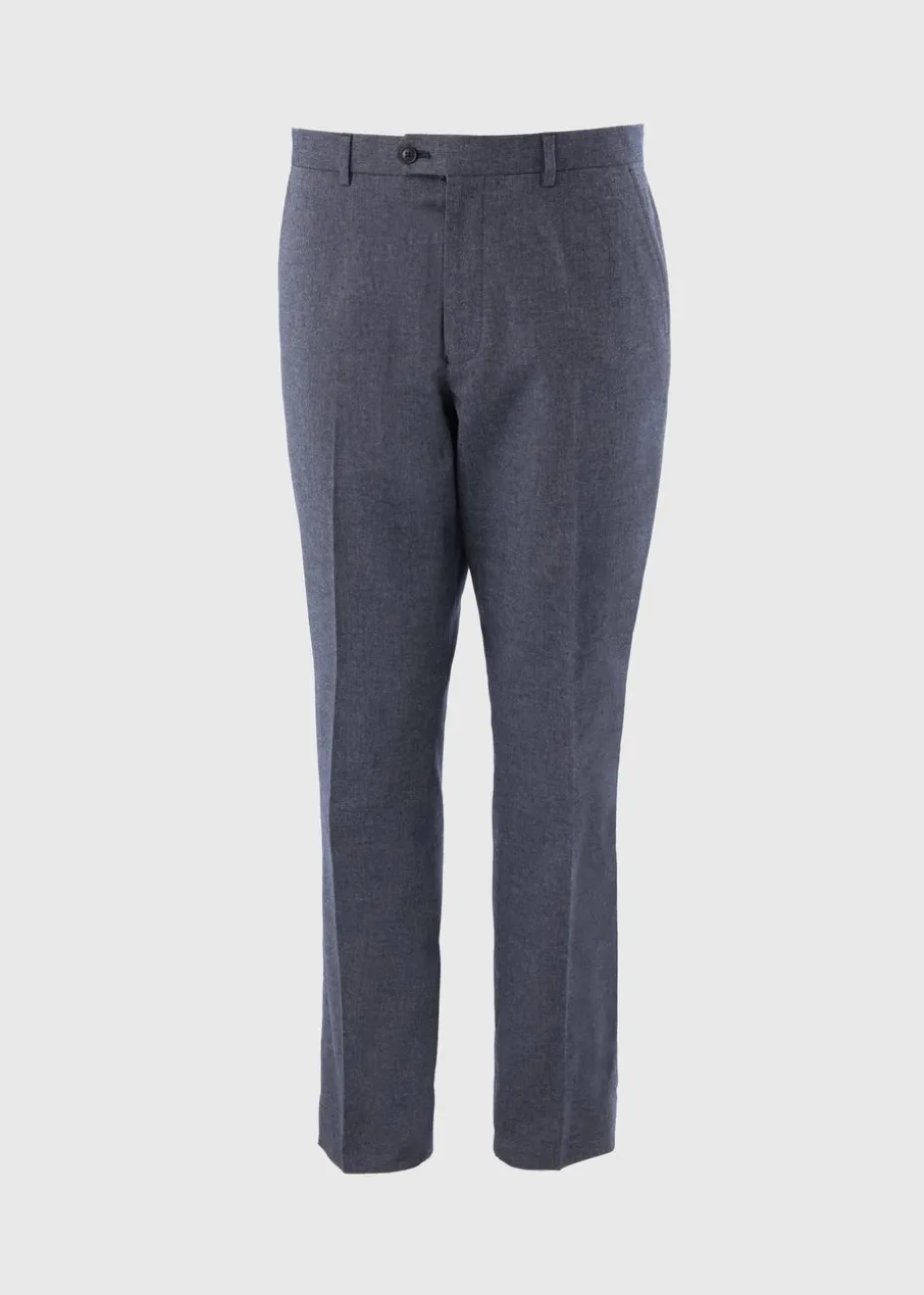 Taylor & Wright Carlo Italian Blue Denim Tailored Trousers