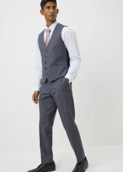 Taylor & Wright Carlo Italian Blue Denim Tailored Trousers