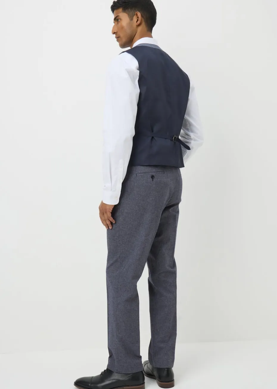 Taylor & Wright Carlo Italian Blue Denim Tailored Trousers