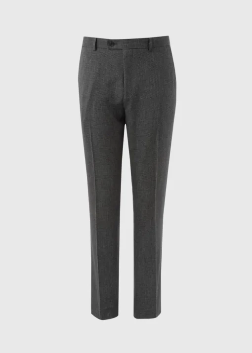Taylor & Wright Hardwick Charcoal Slim Fit Trousers