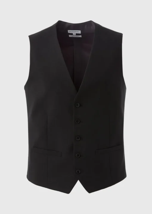 Taylor & Wright Panama Black Suit Waistcoat