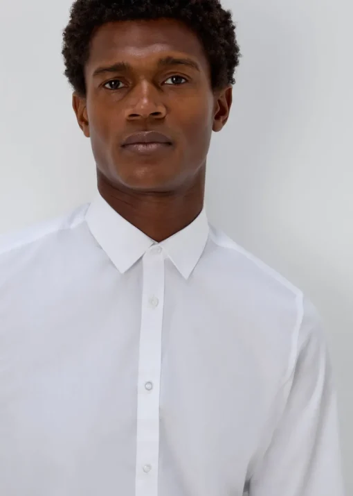 Taylor & Wright White Easy Care Slim Fit Shirt